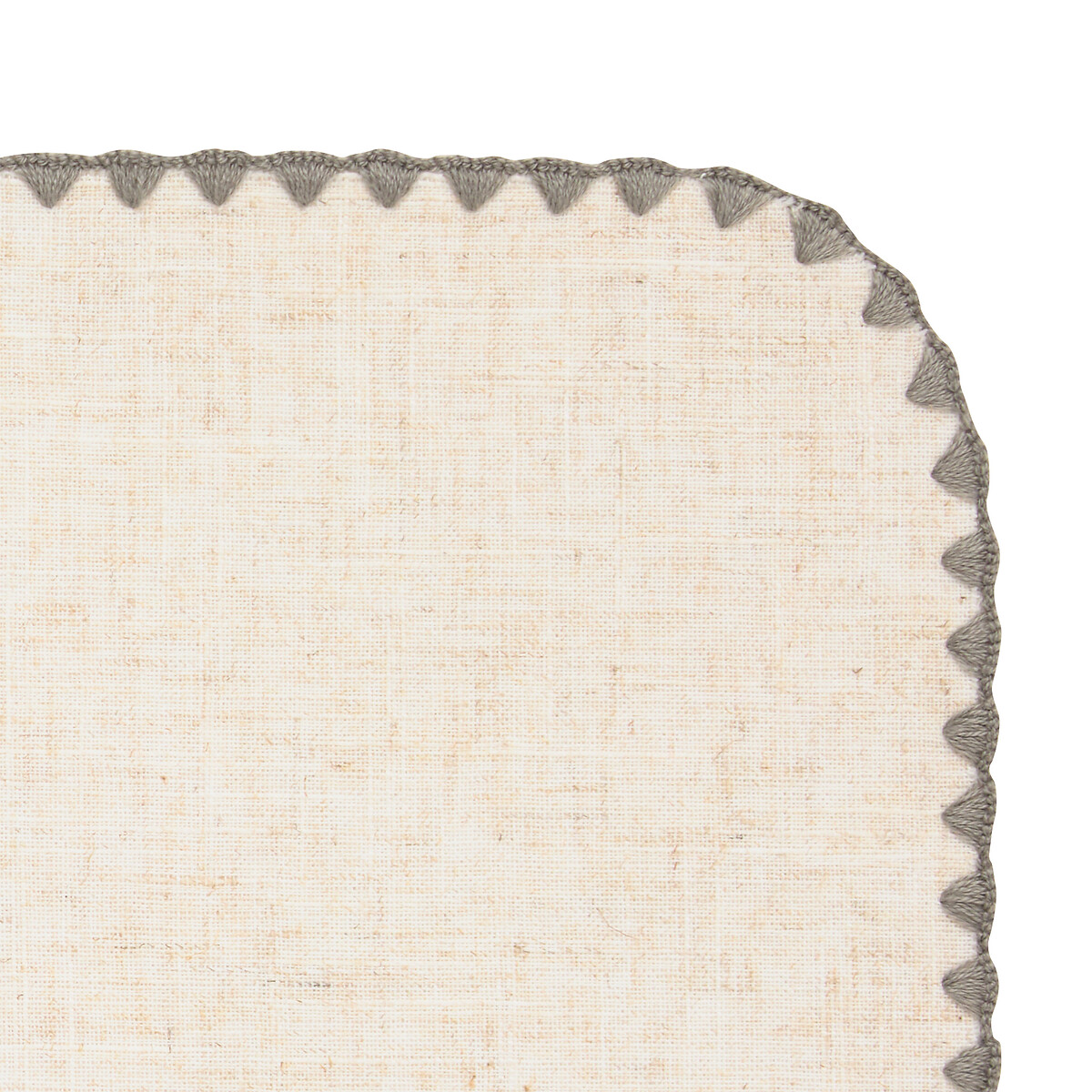 Mantel individual SANDRINE gris 30x45cm