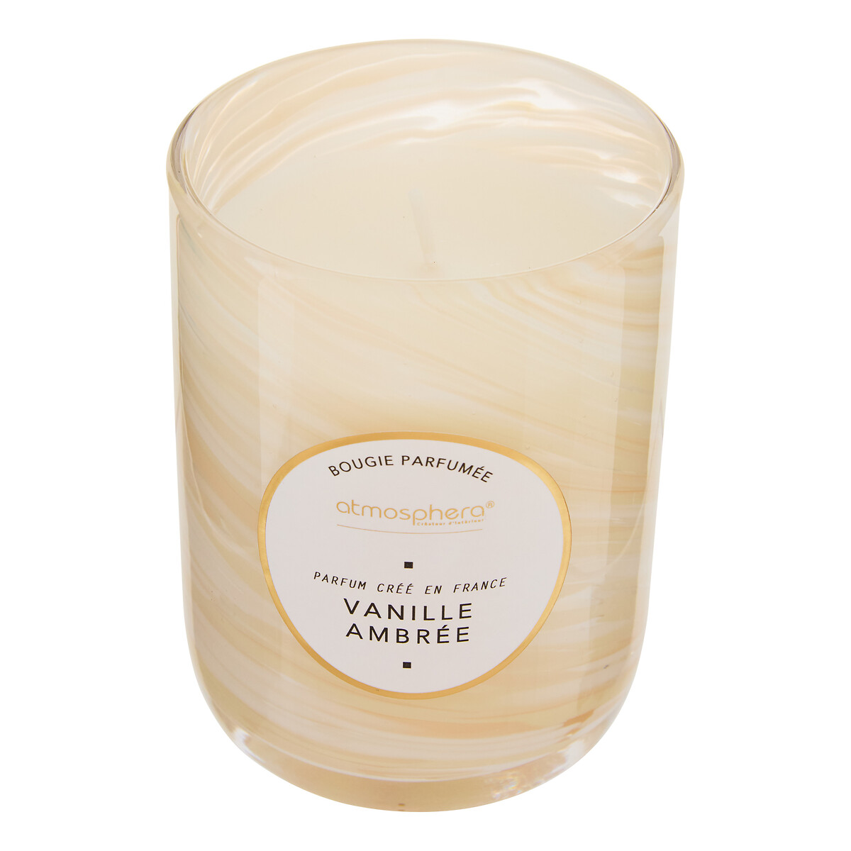 Vela perfumada en tarro de vidrio