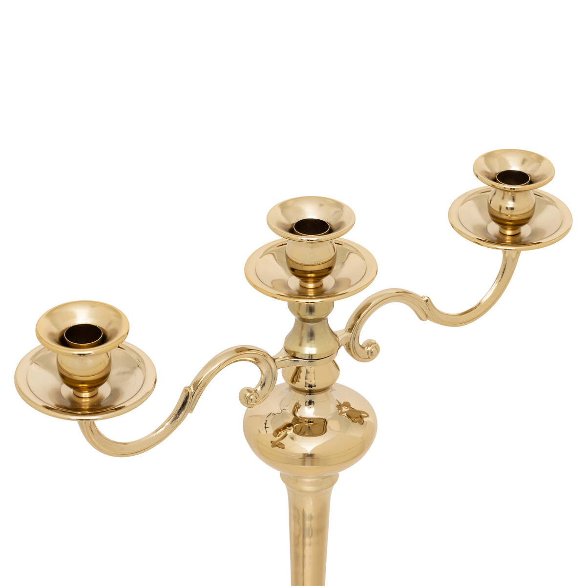 Candelabro para 3 velas dorado 50cm