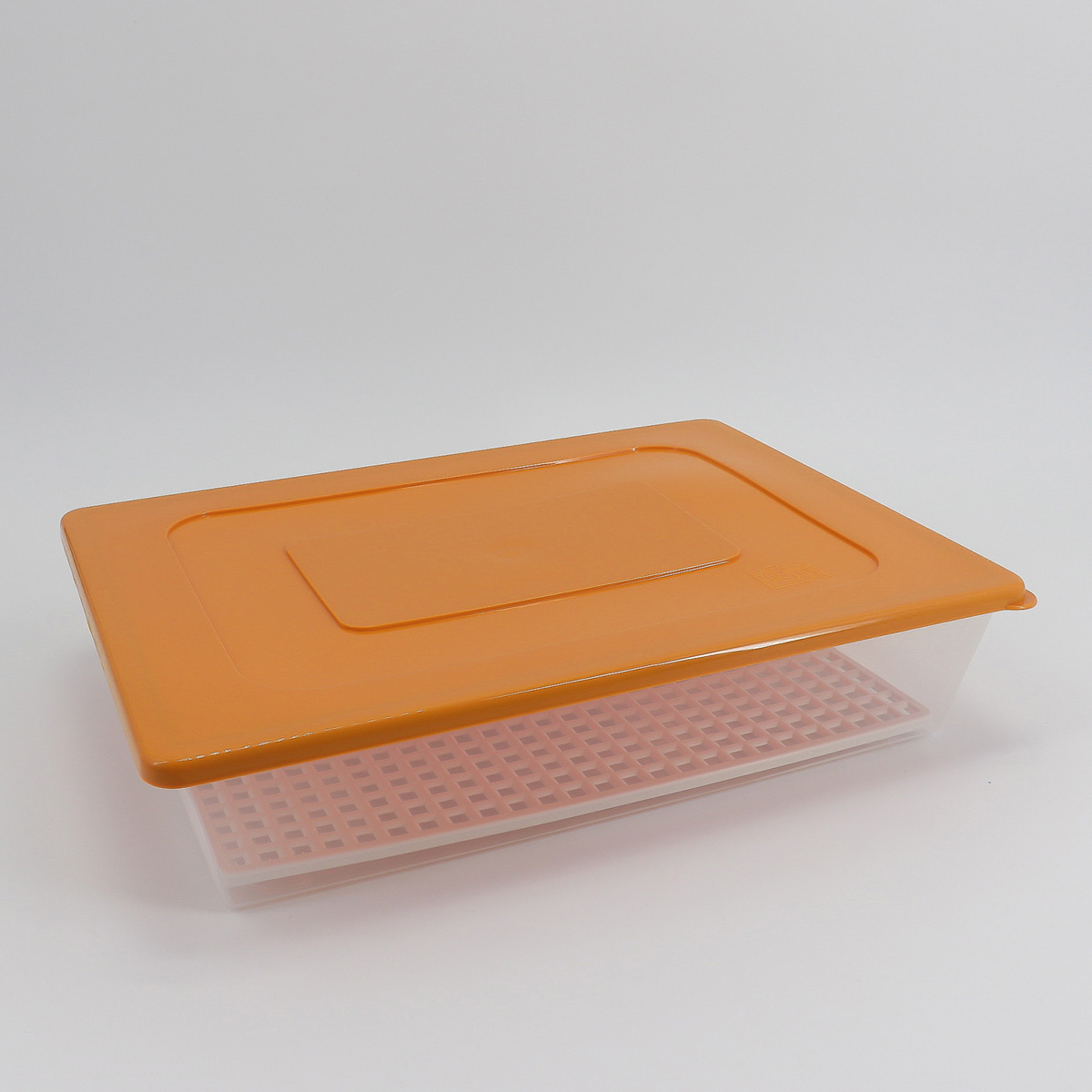 Recipiente Rectangular C/Red Amarillo