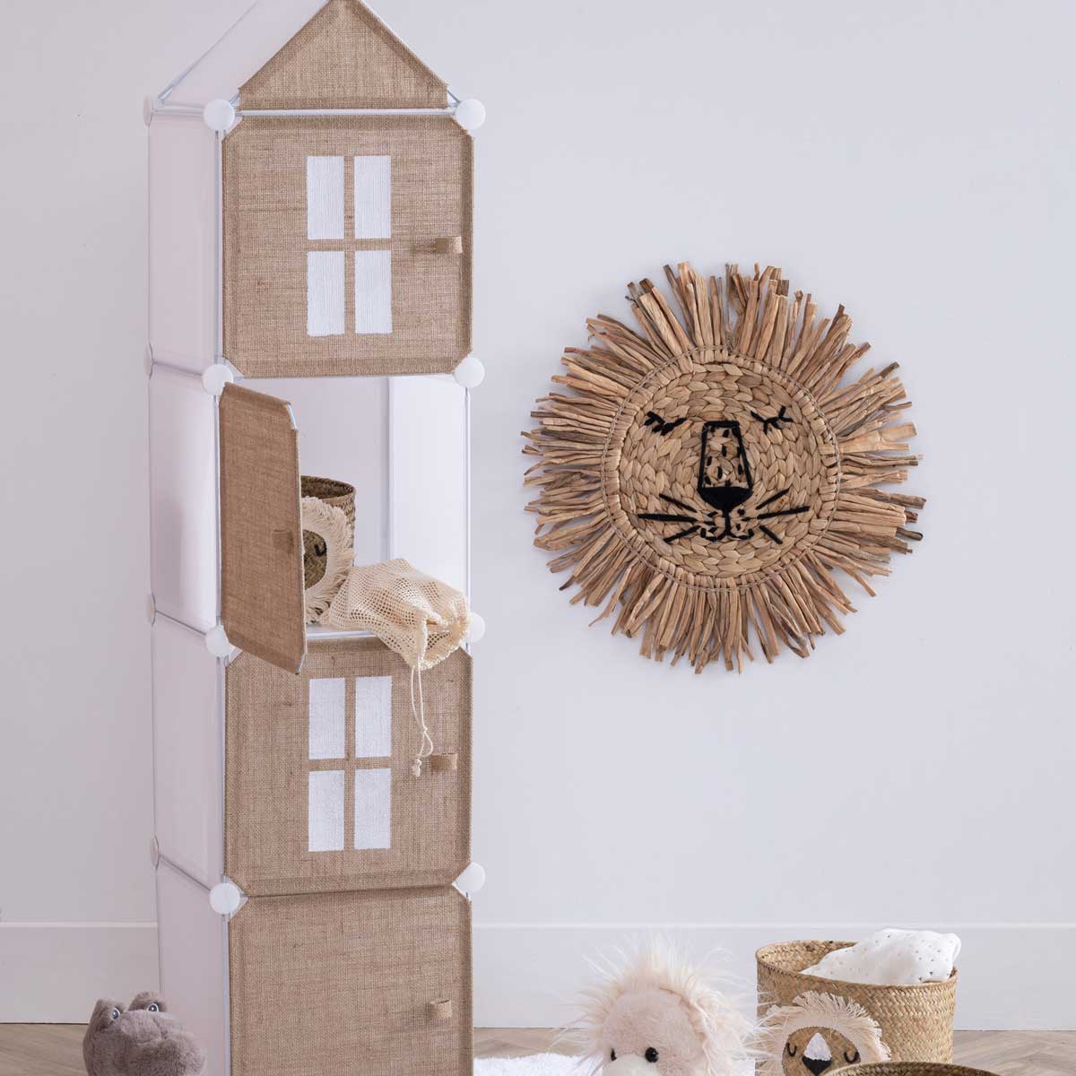 Estantería De Cubos Oasis 34x32x140Cm