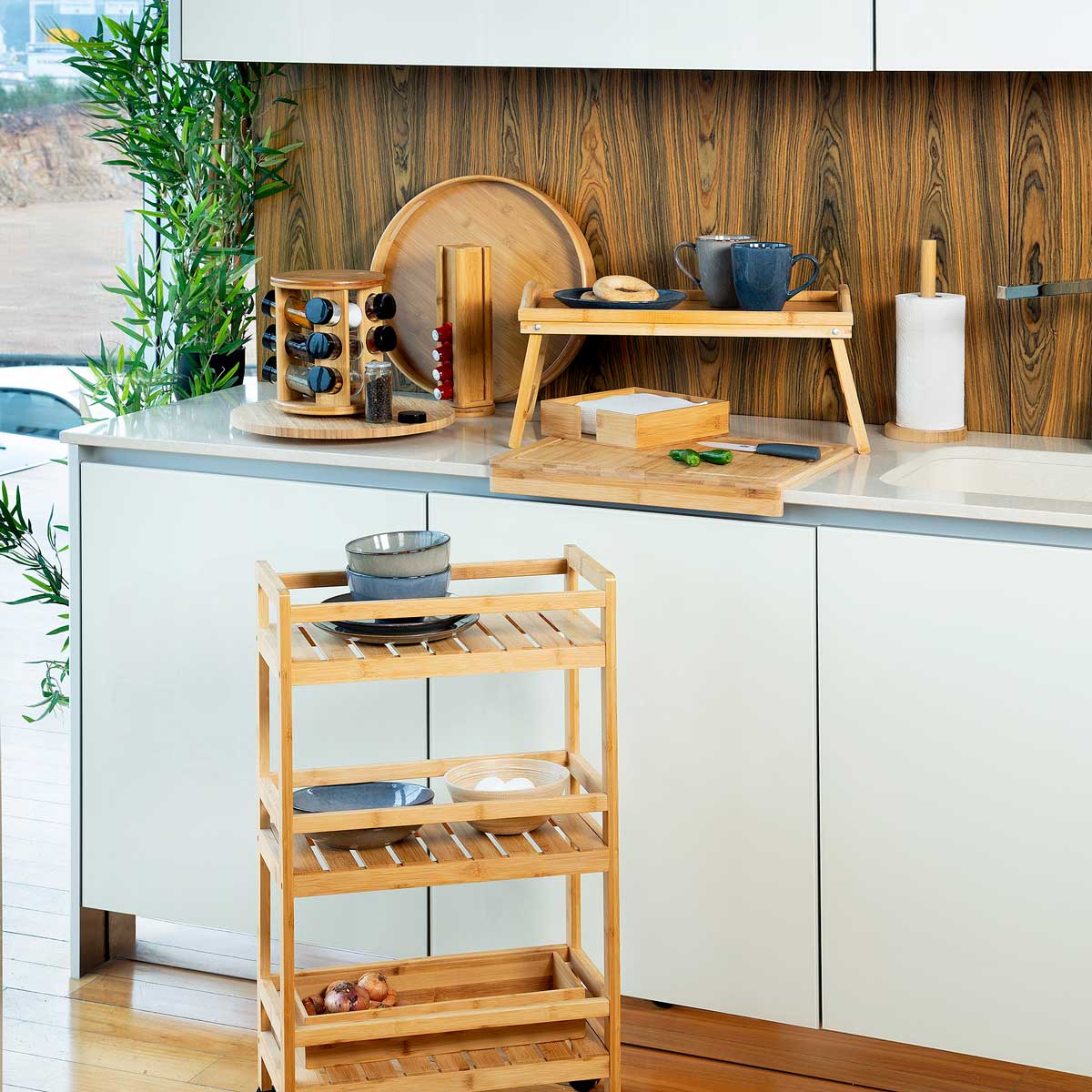 Tábua De Cozinha Em Bambu