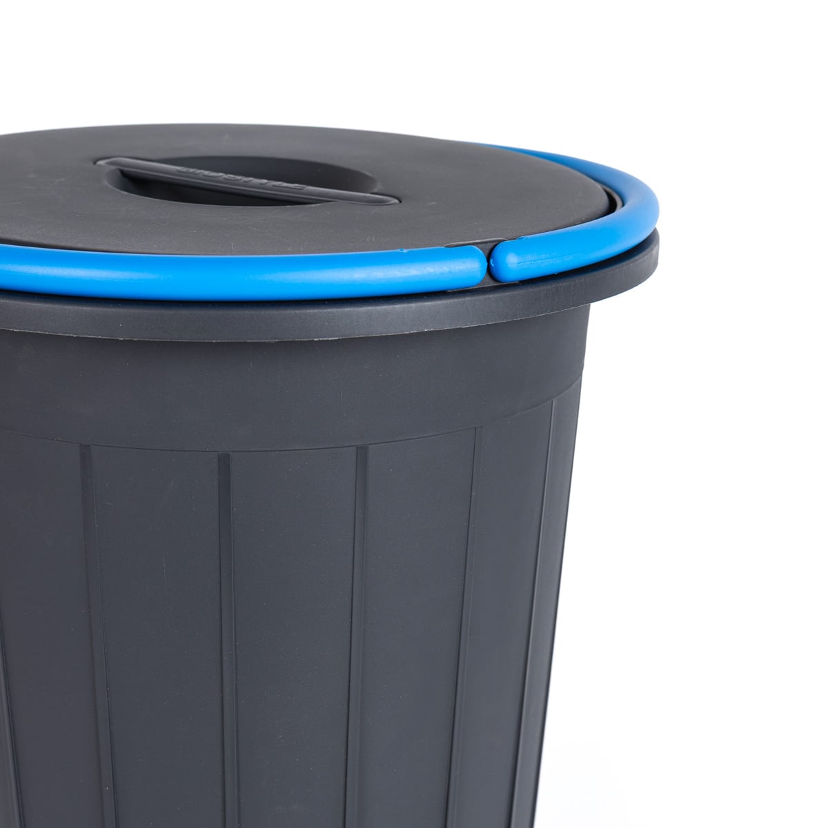 Cubo reciclaje con asa azul 25L