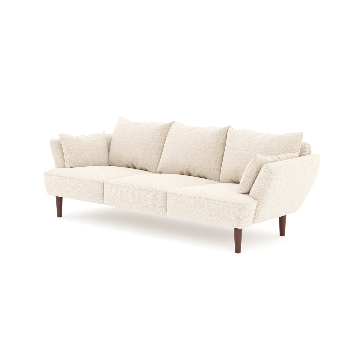 Sofá Bruges 3 Plazas Beige 225x99x82Cm 