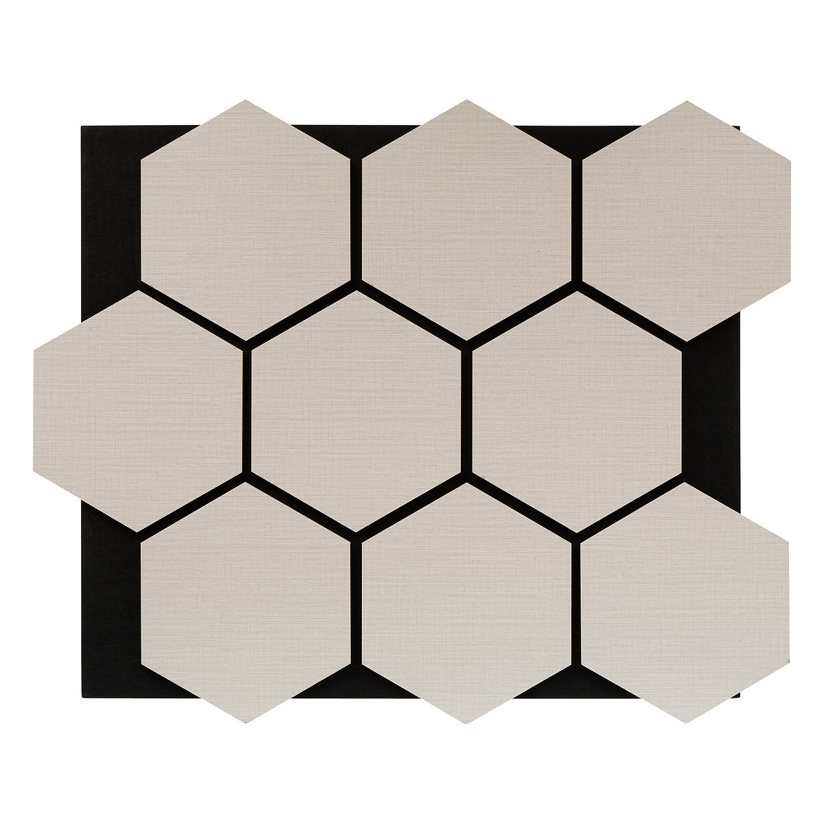 Panel decorativo CLINT de tela beige 56x69cm