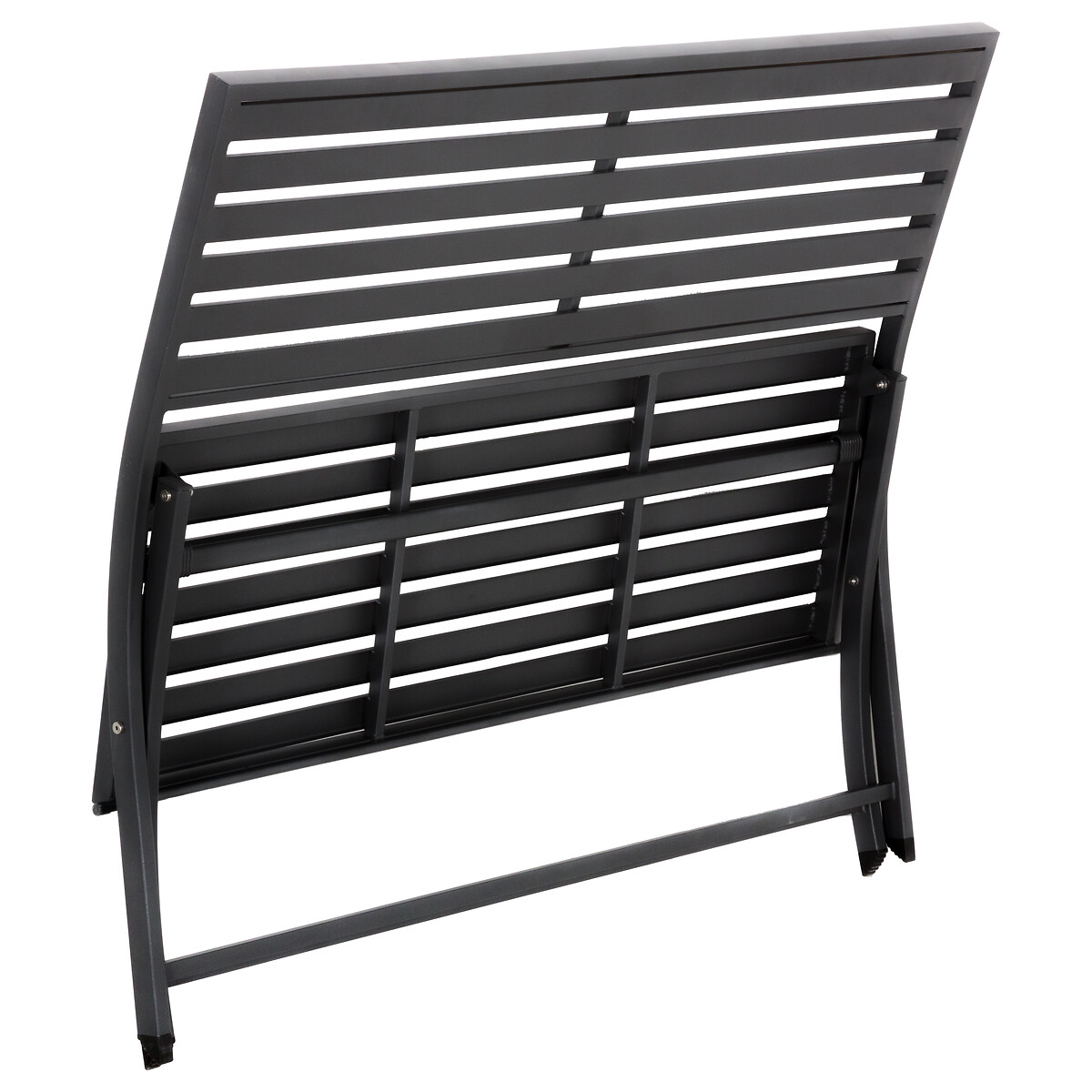 Banco plegable OLBIA gris graphite de metal
