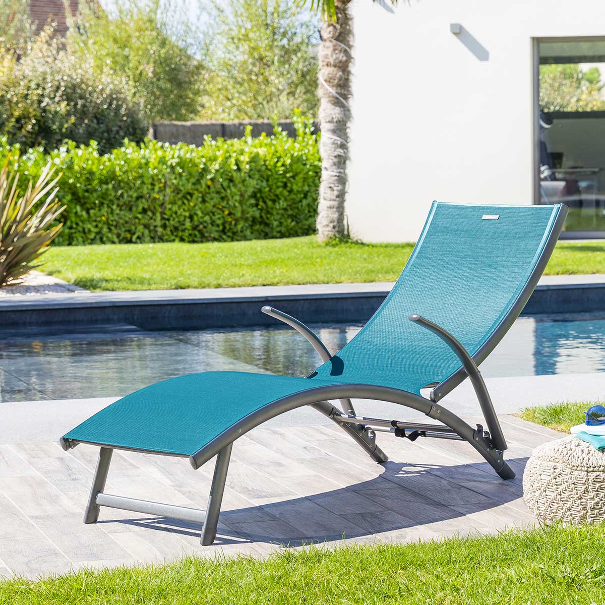 Tumbona SAMBA azul canard y graphite