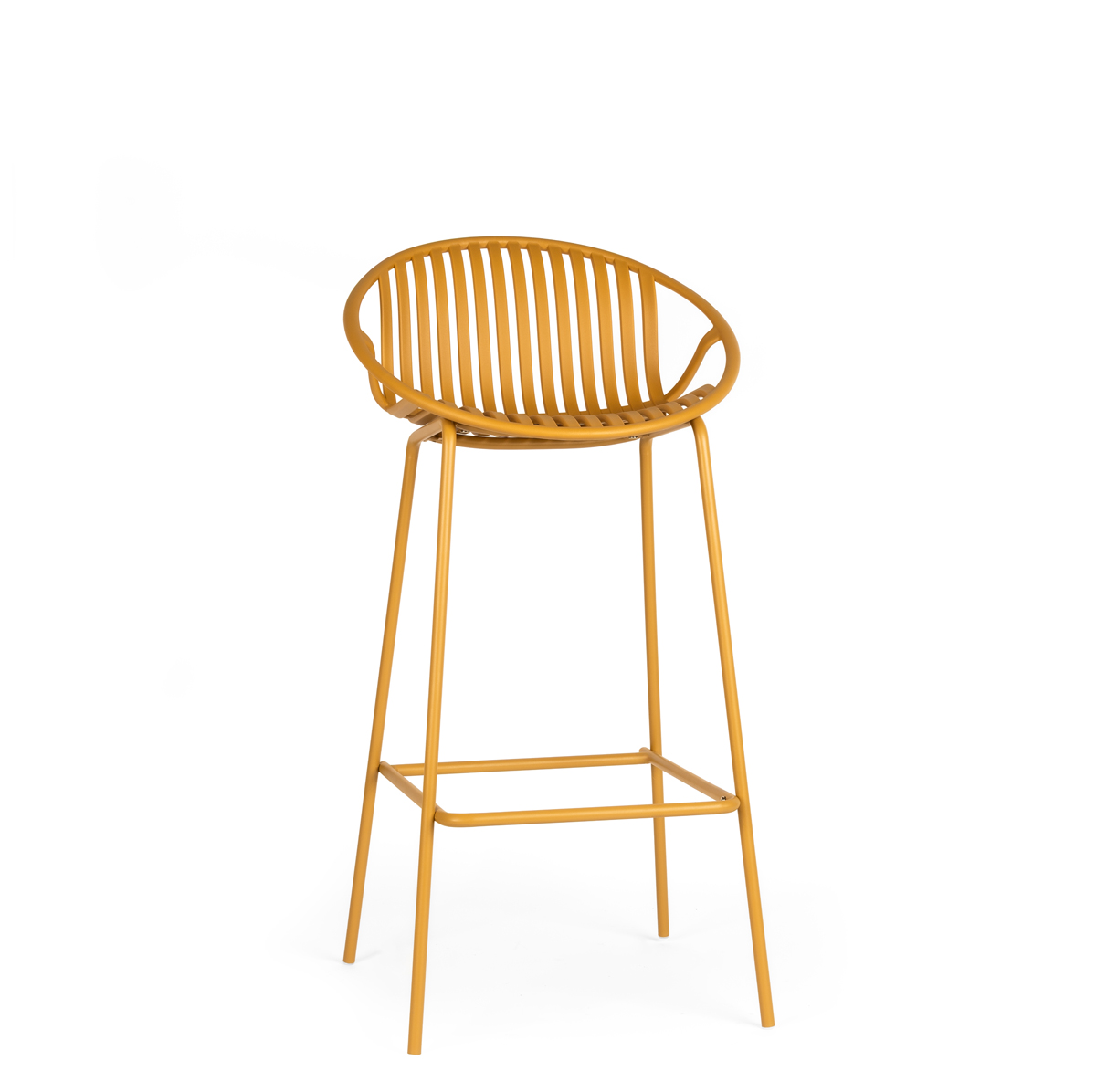 Taburete bar CLAY amarillo 99cm