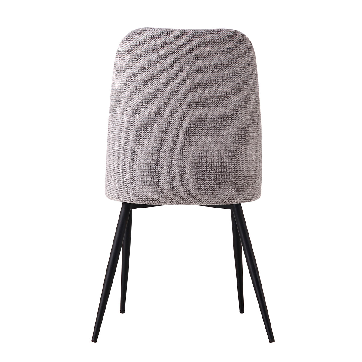 Silla KAFUE de tejido gris con patas negras