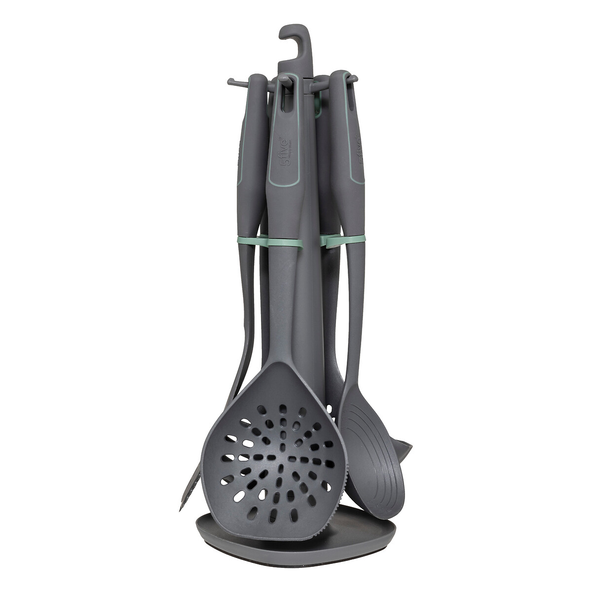 Set 5 utensilios con soporte N&Eacute;O