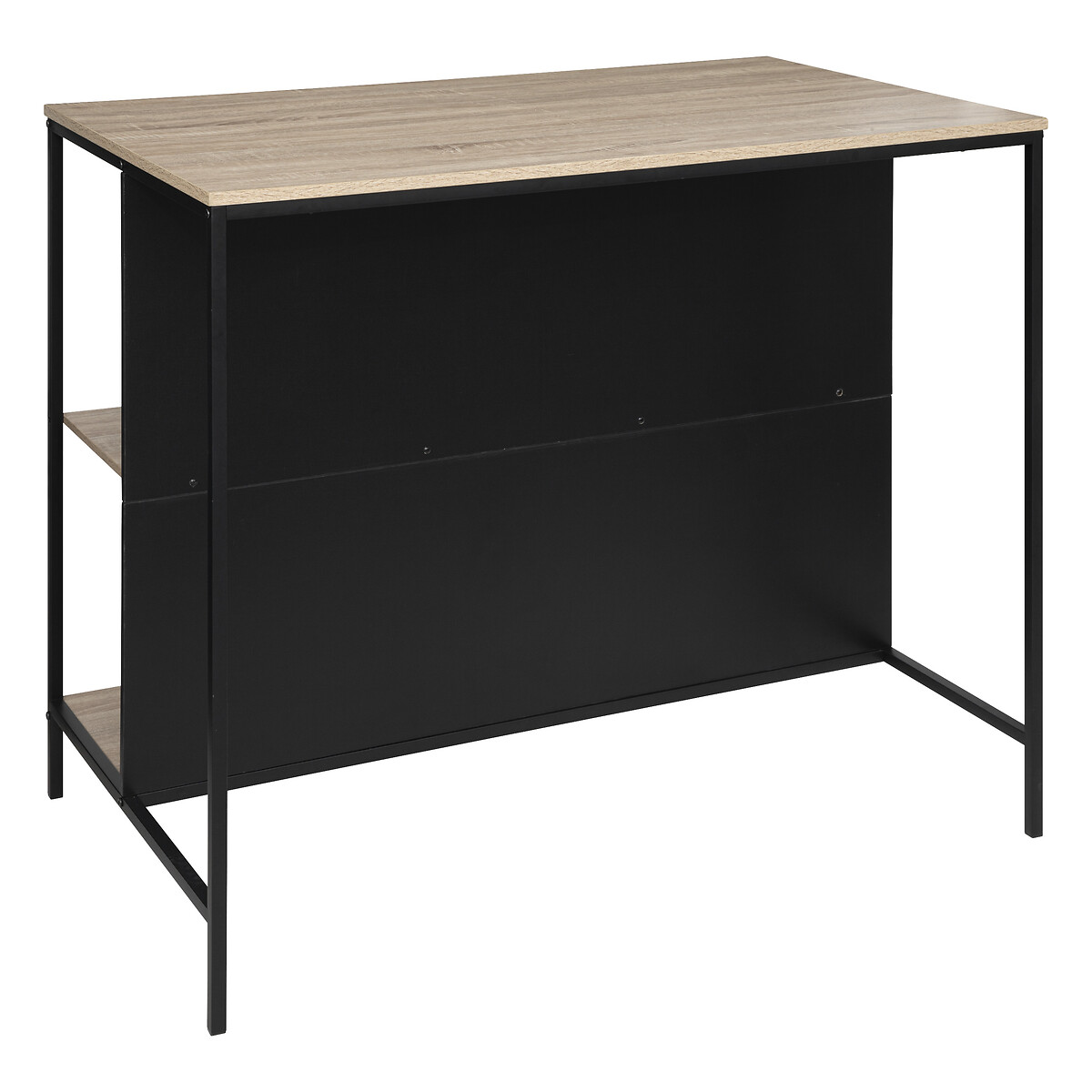 Mueble auxiliar marr&oacute;n y negro ALIAJ