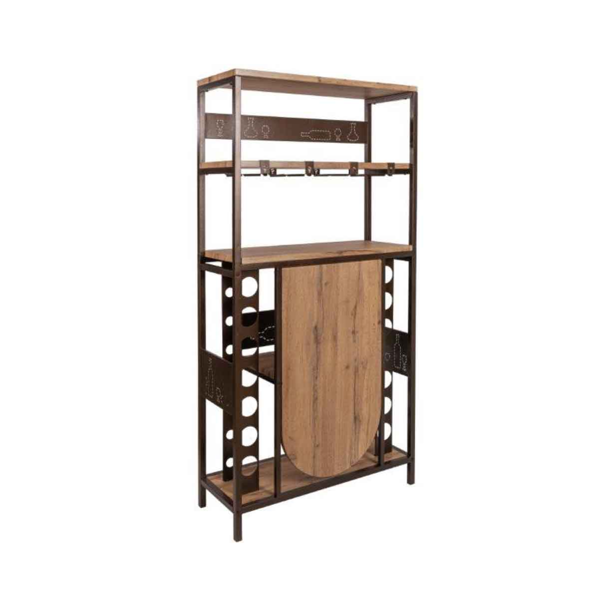 Mueble bar BOCCA con botellero y tapa removible