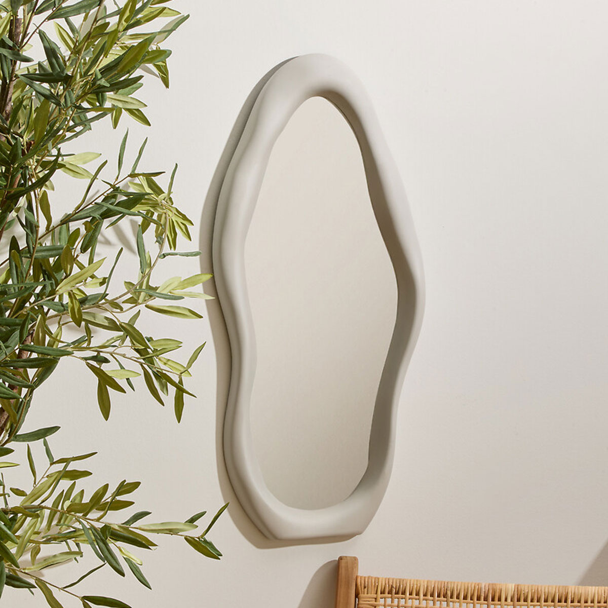 Espejo de pared ANGIE gris 75cm