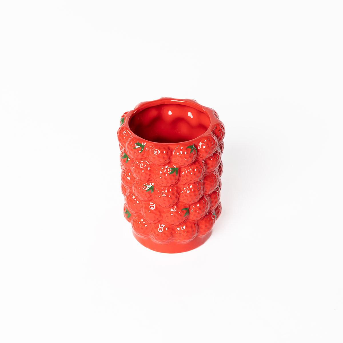 Jarr&oacute;n fresas de cer&aacute;mica 16cm