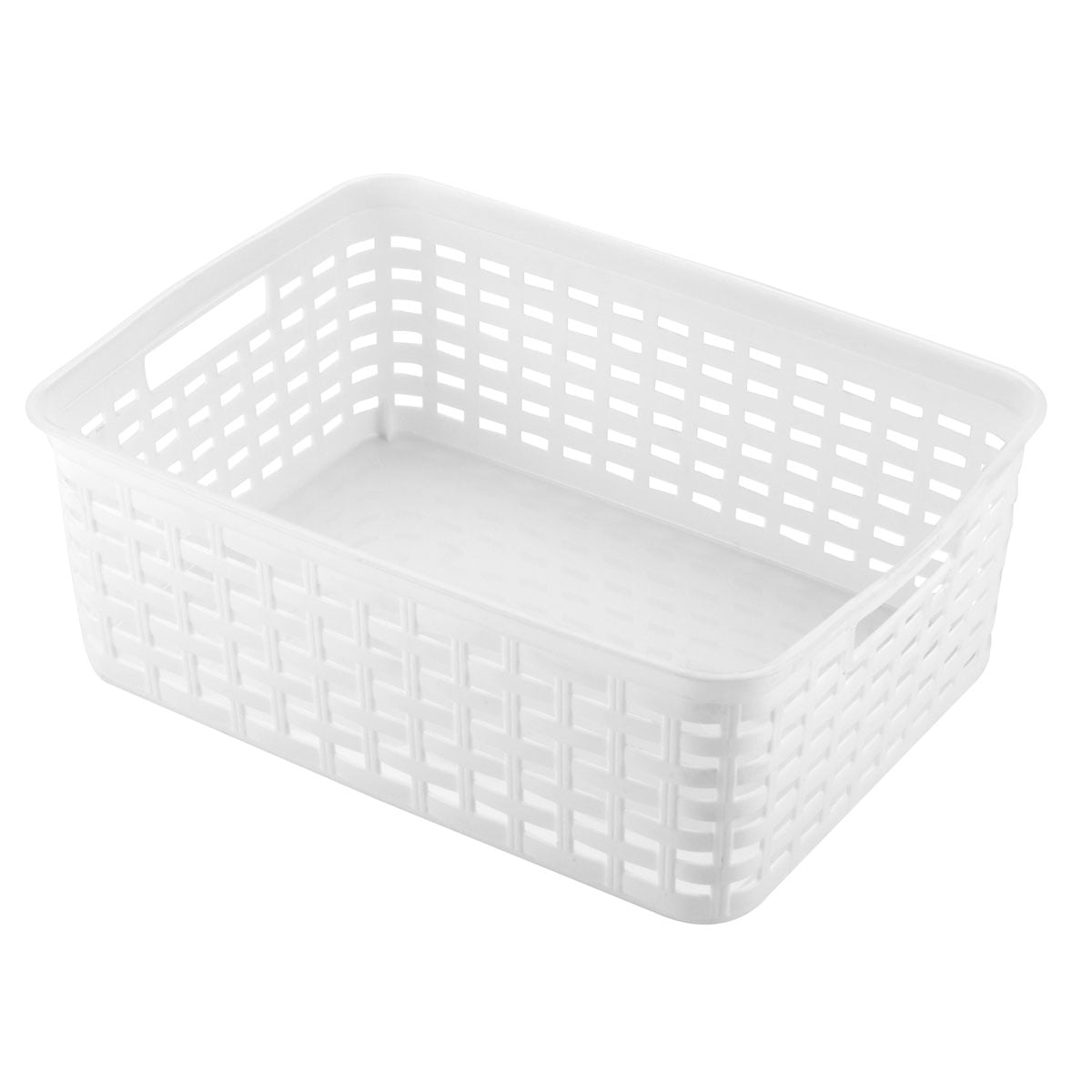 Cesto de almacenaje blanco