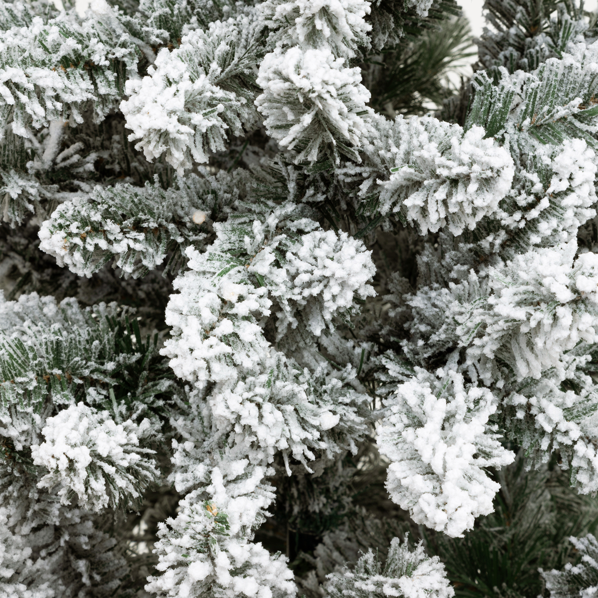 &Aacute;rbol de navidad SNOW LORD verde con leds y nieve 