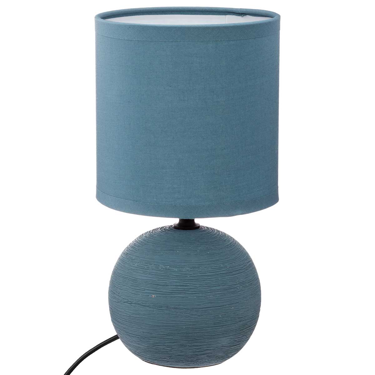 L&aacute;mpara De Mesa Timeo Azul 25Cm