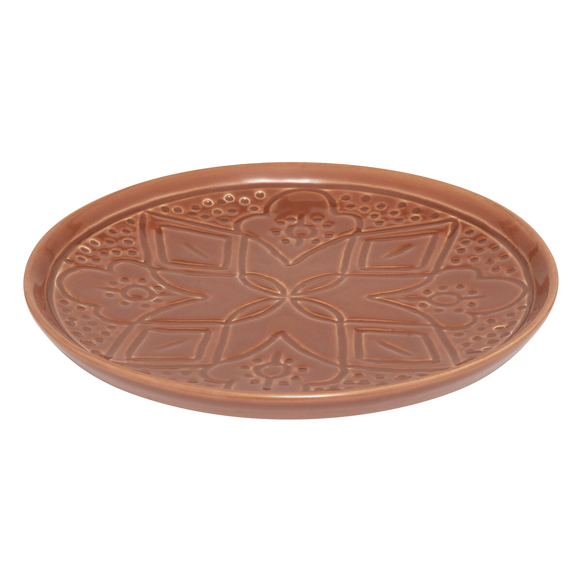 Plato de postre SIENNA terracota 20cm
