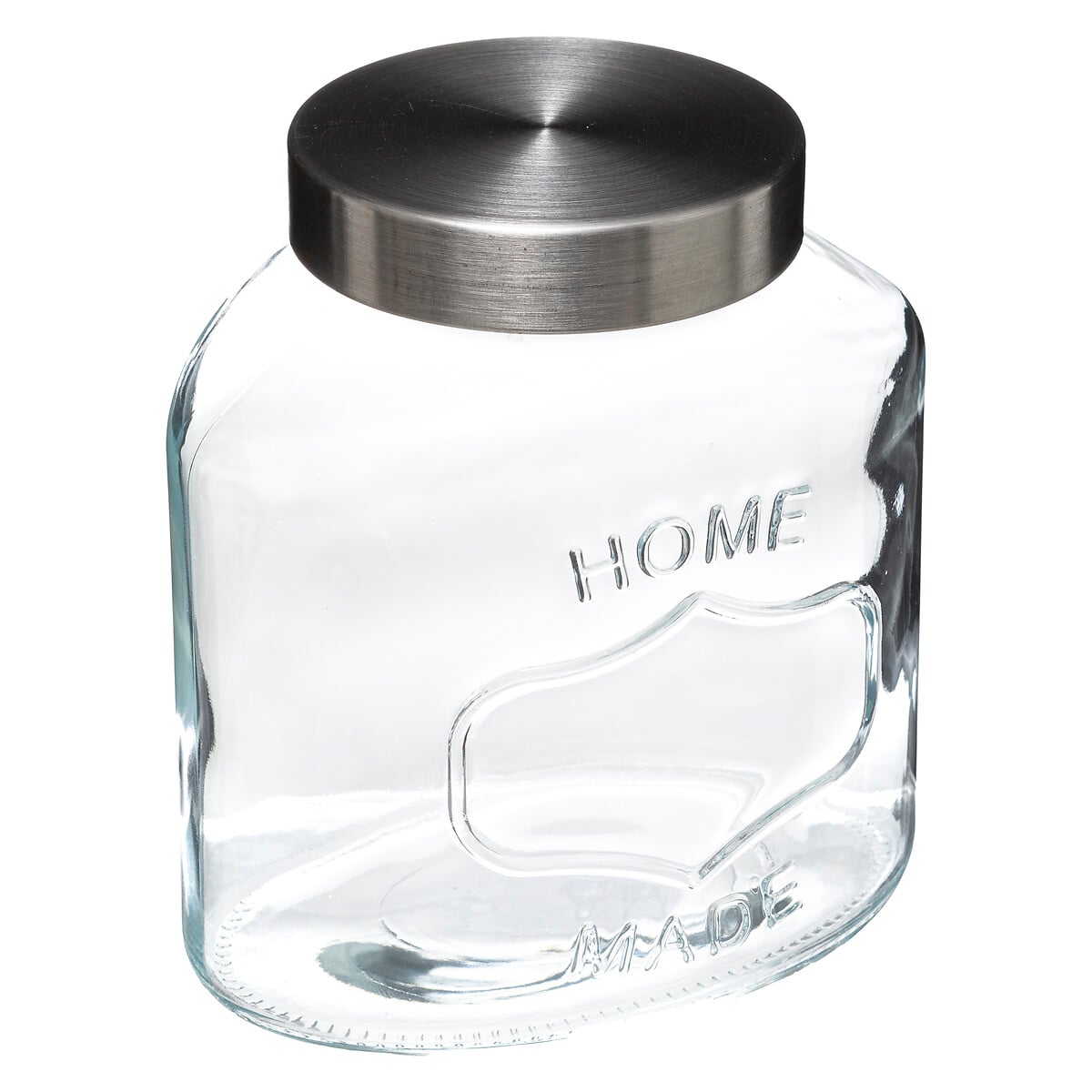 Bomboneira Em Vidro Oval 2,5l Com Tampa