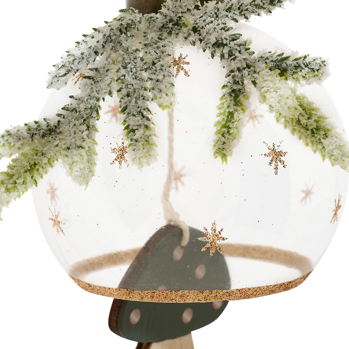 Bola de Navidad con Ramas y Seta 8cm 