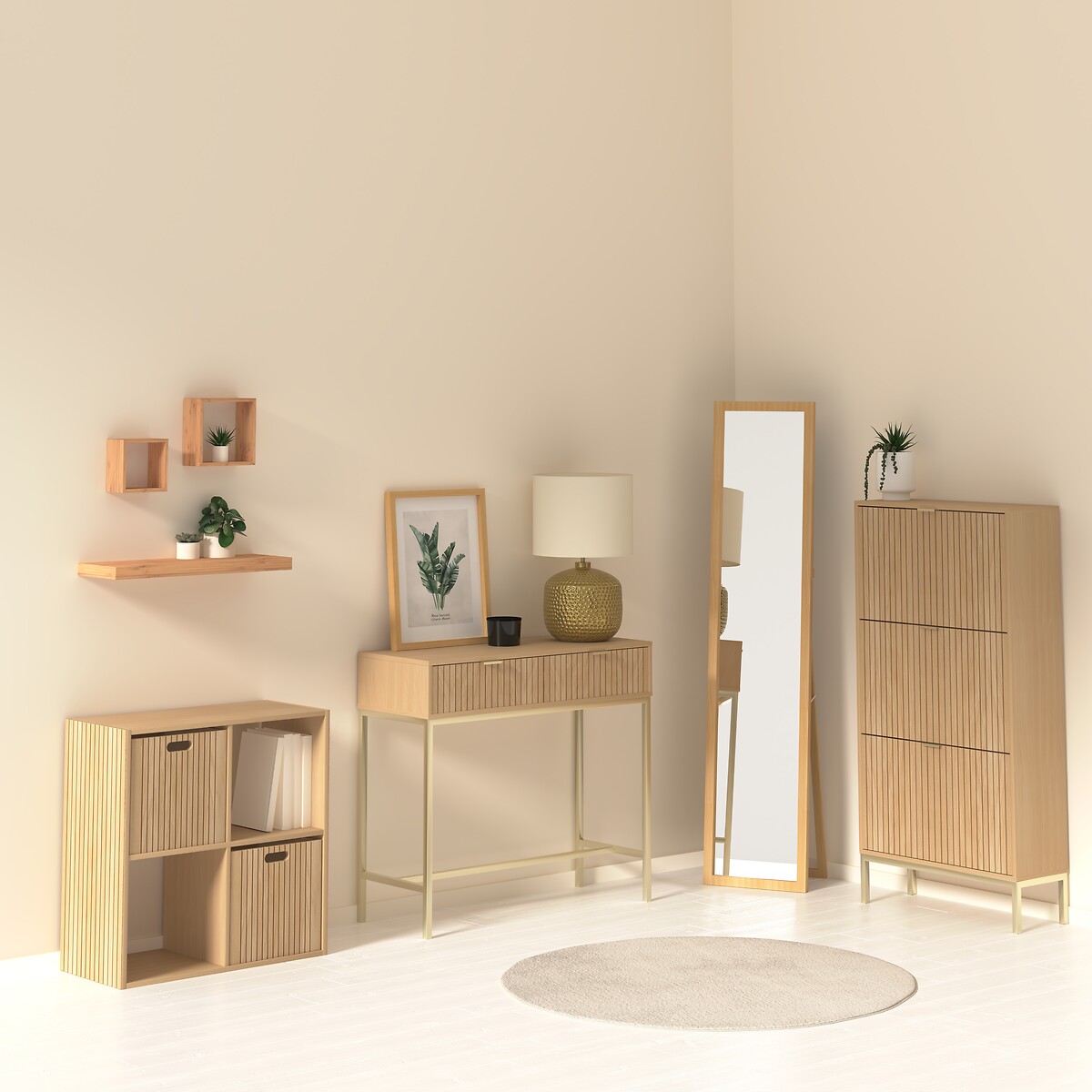 Estante MIX TASSO de mdf con 4 baldas