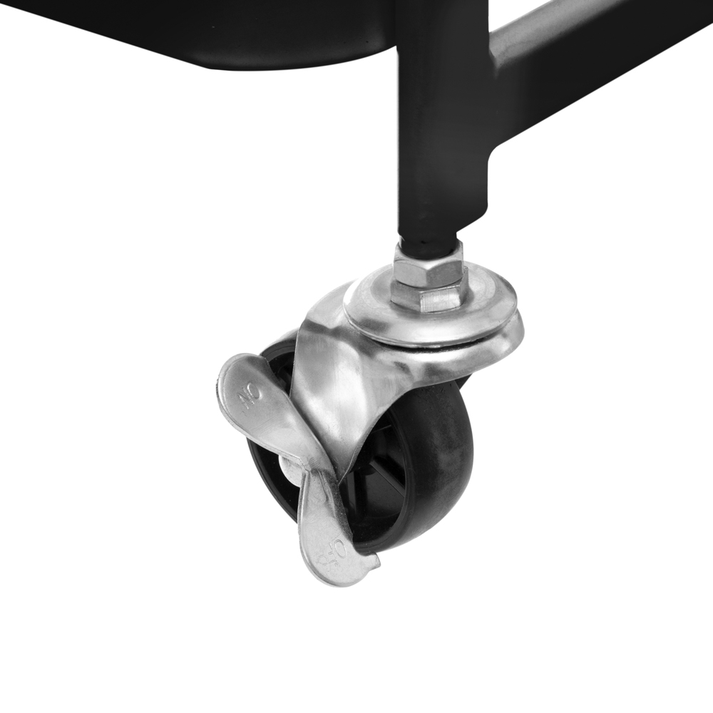 Carrito Auxiliar Metálico Negro