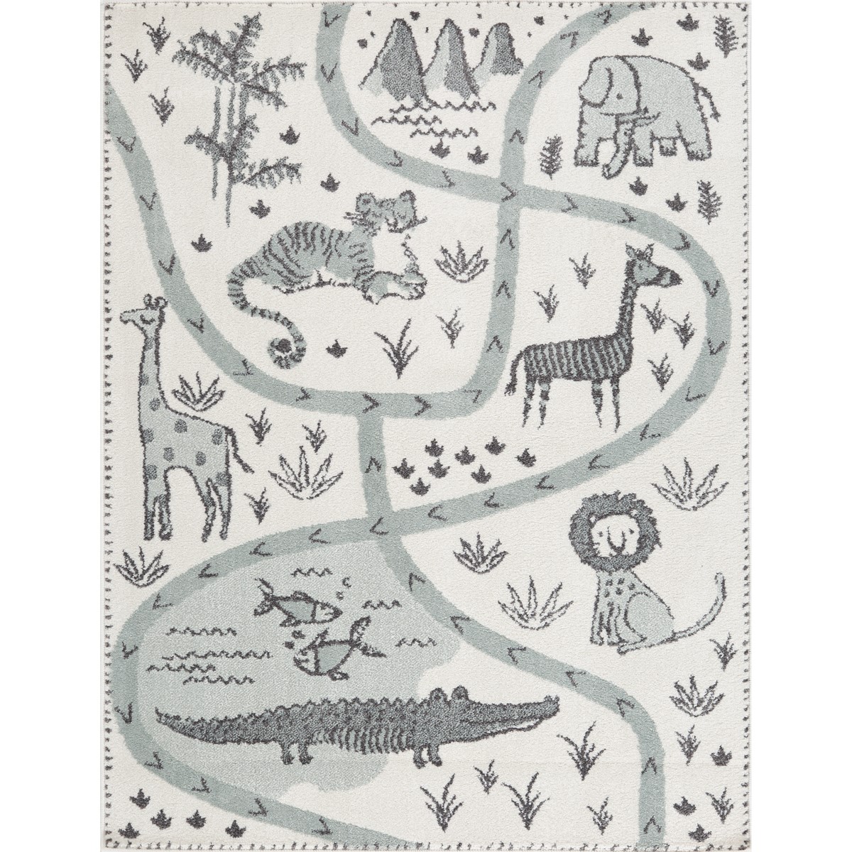 Tapete Gio Savana Cinza 120x160cm