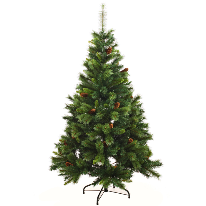 Árvore De Natal Royal Majestic Verde Com Pinhas 180cm