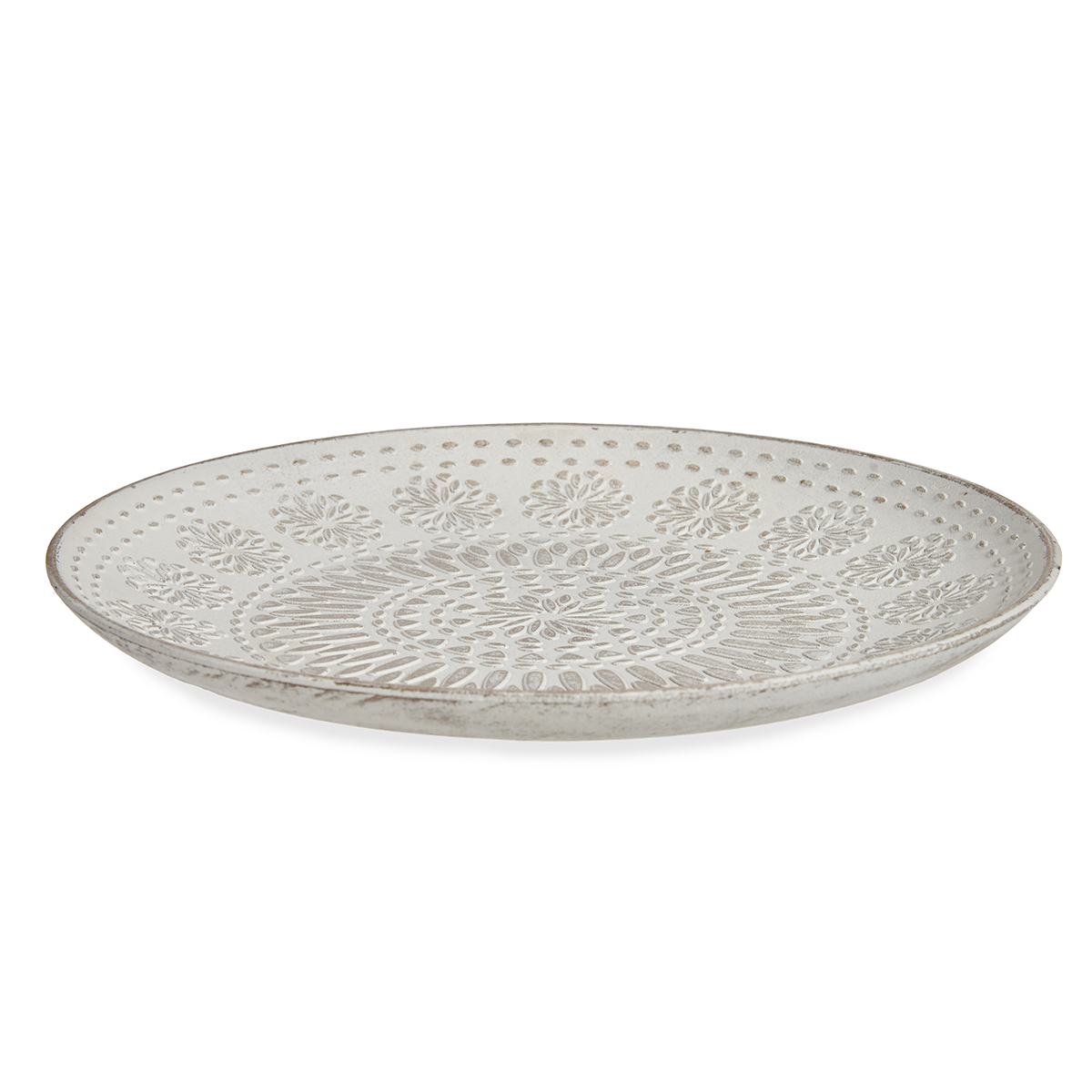 Centro Mesa Mdf Blanco 29.5x29.5x2.7Cm