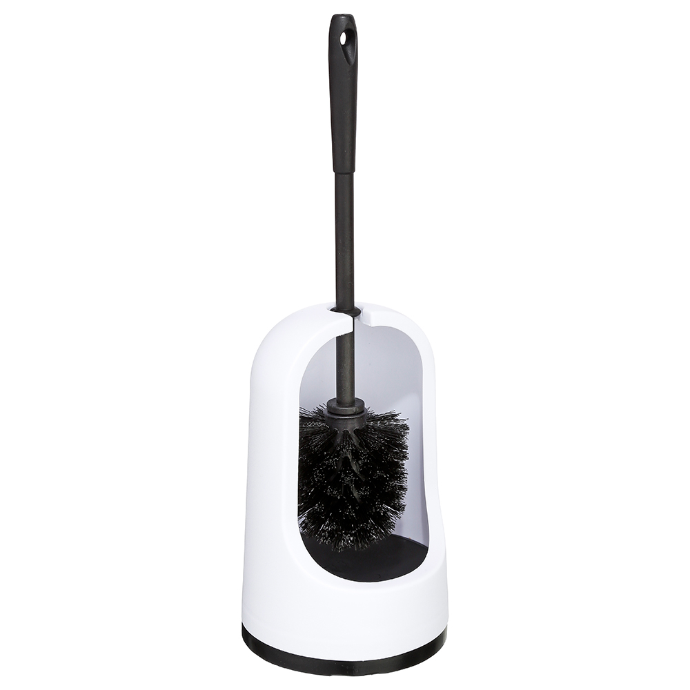 Escobilla De Ba&ntilde;o Con Soporte Blanco 