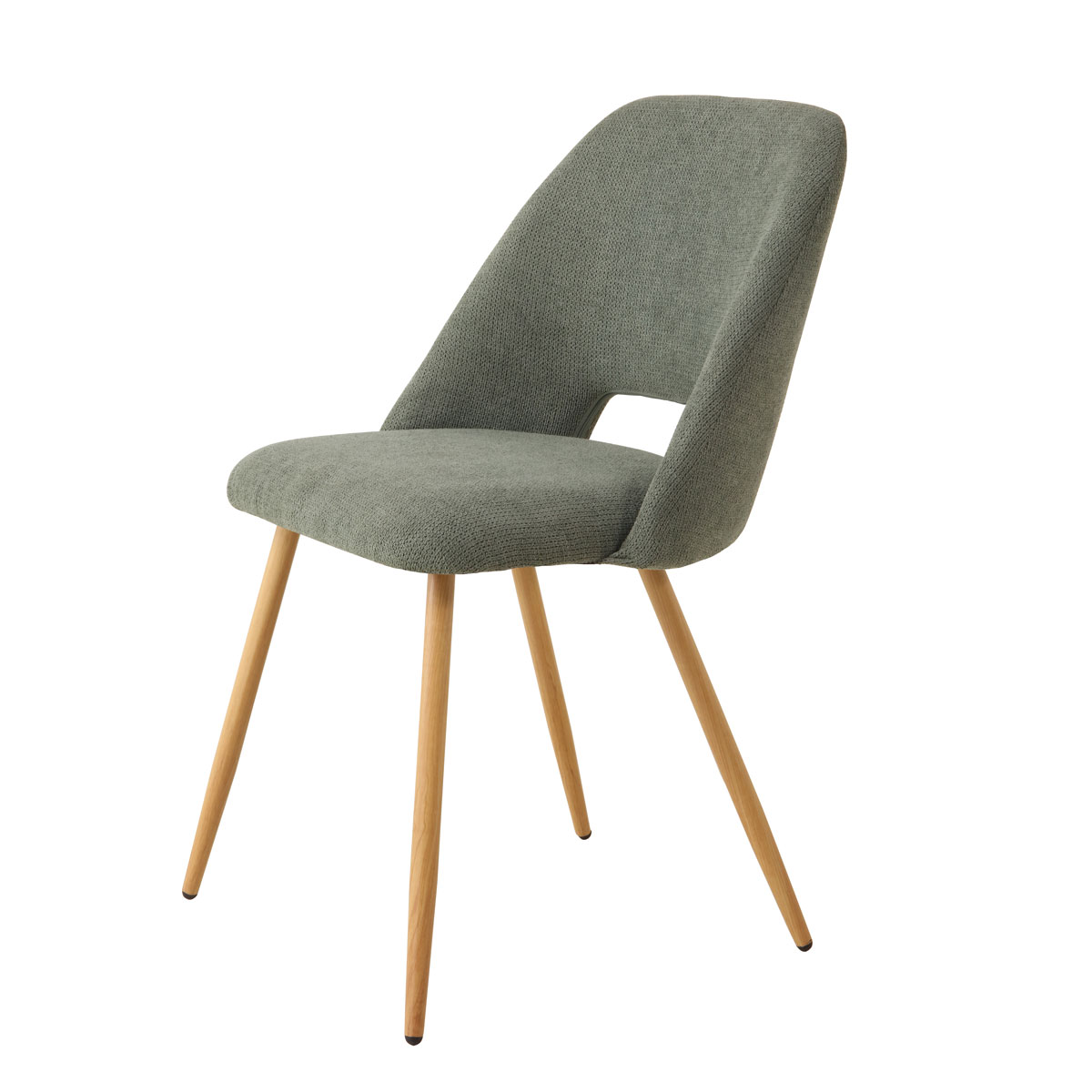 Silla FRESNO de tela verde