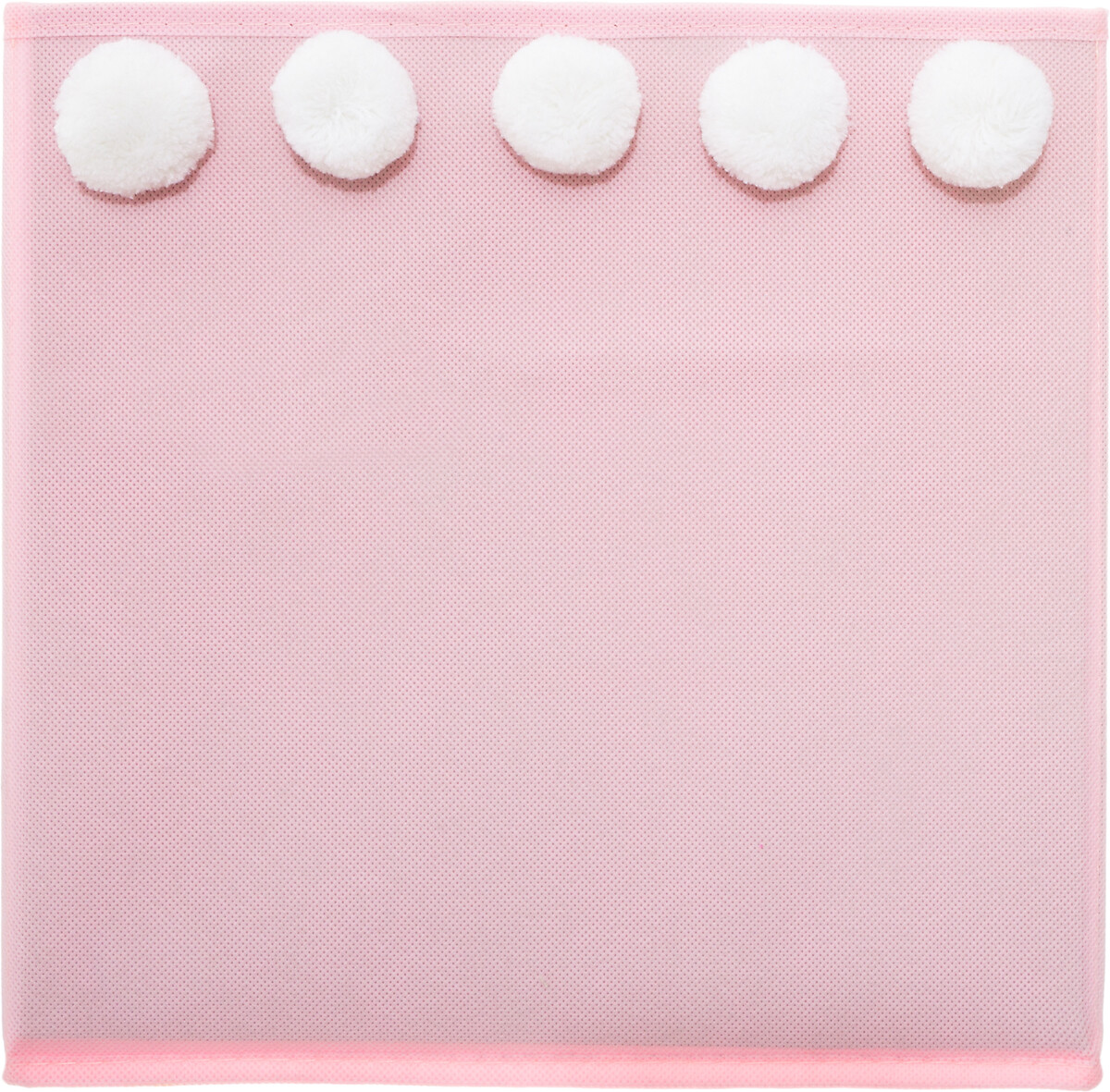 Cubo De Almacenaje C/Pompones 29x29Cm