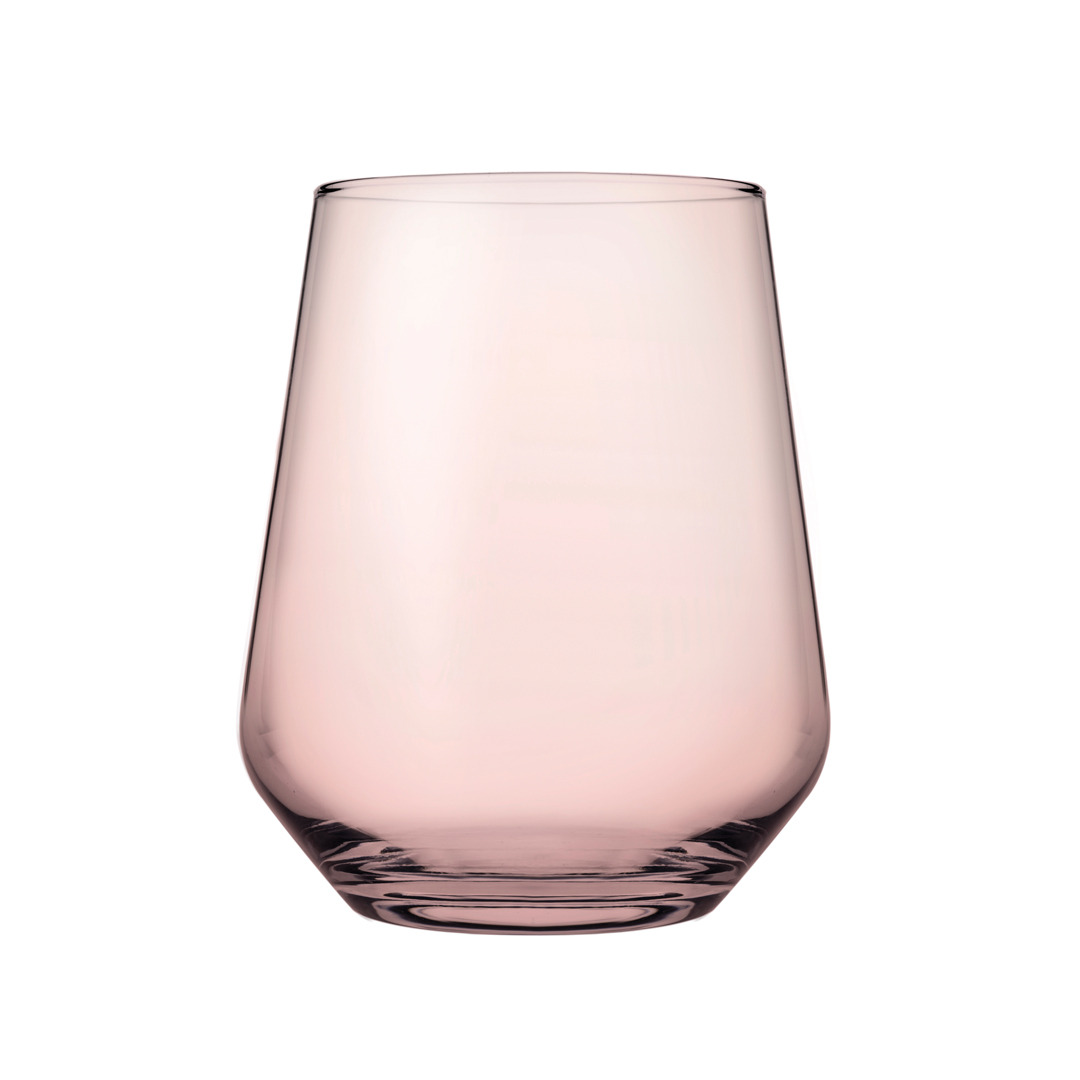 Vaso De Vidrio Allegra Rosa