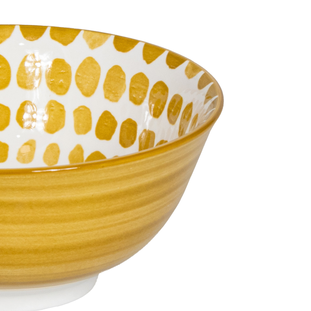Bowl Alive De Cer&aacute;mica Amarillo 15.5Cm