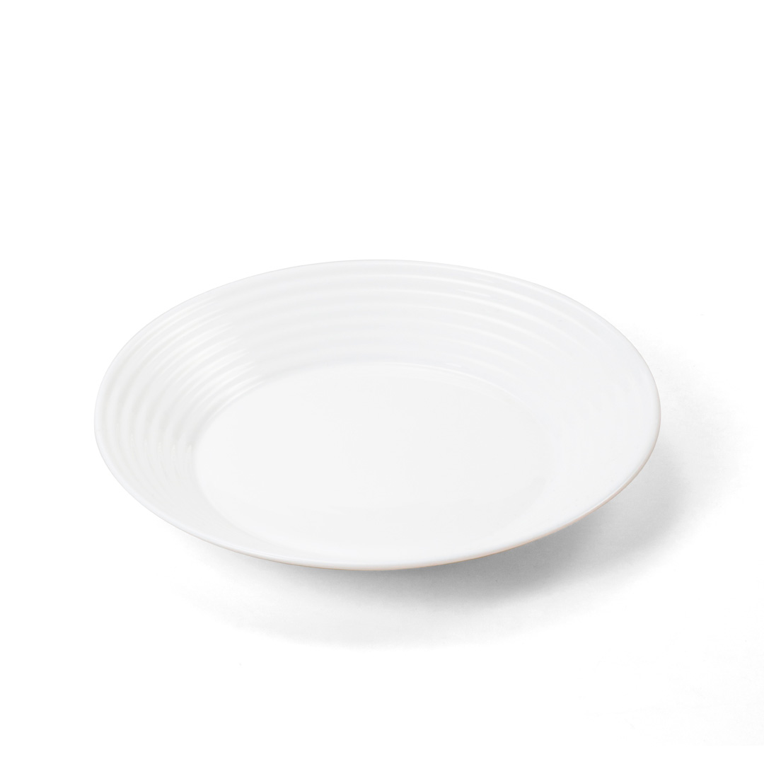 Plato Hondo Blanco de Cerámica