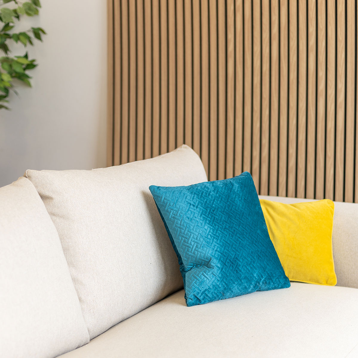 Cojín Dolce Vita Terciopelo Azul 40x40Cm