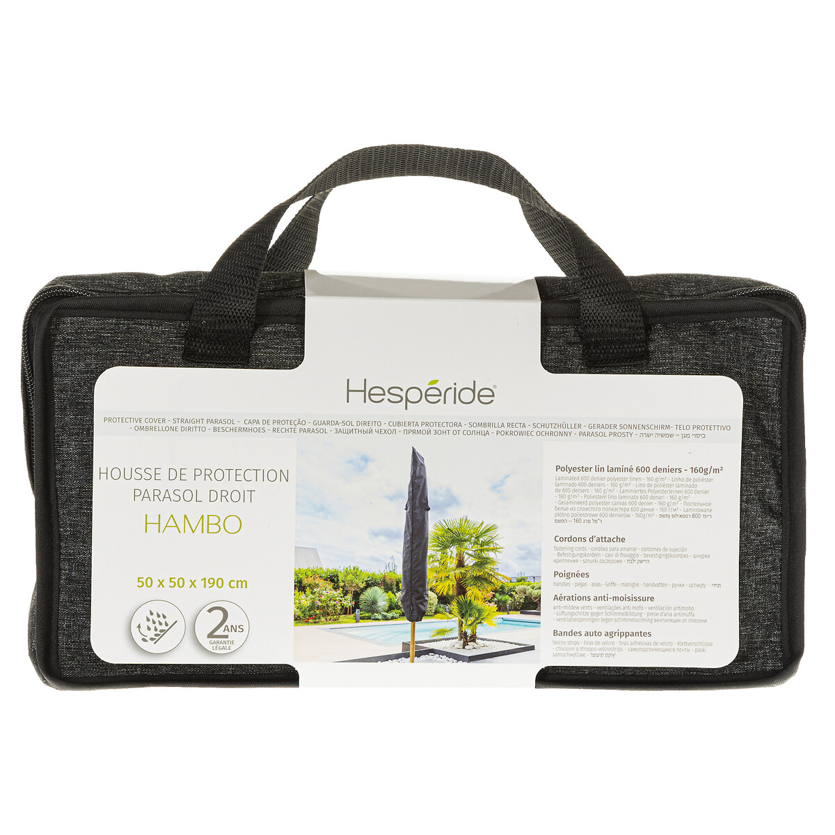 Funda protectora para parasol 190cm
