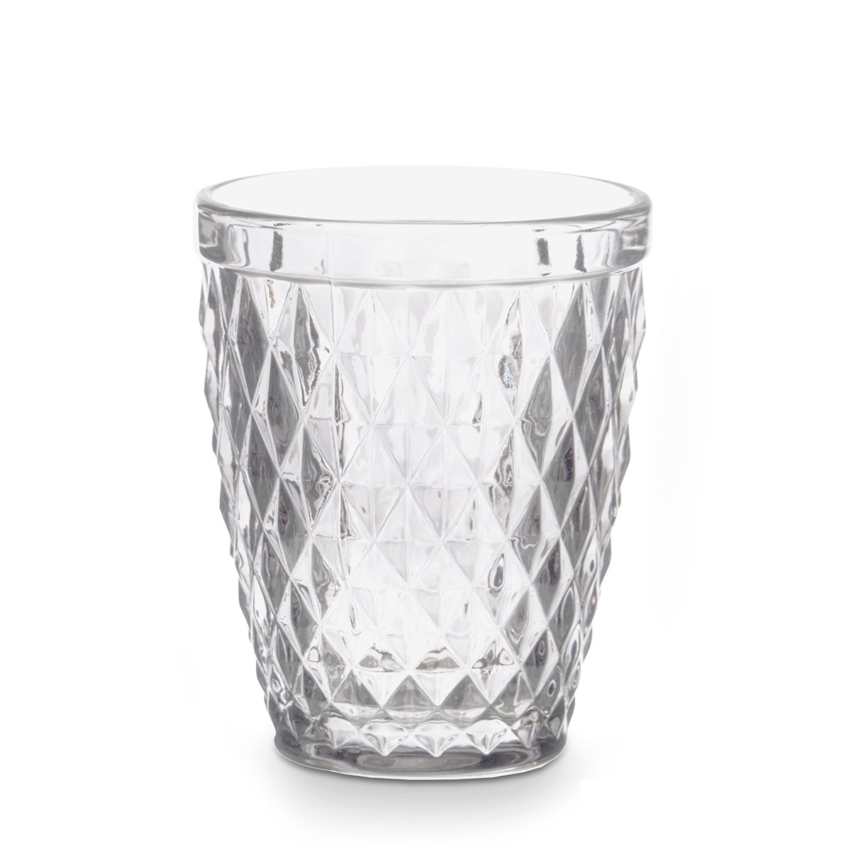 Vaso De Agua Diamante Transparente 25cl