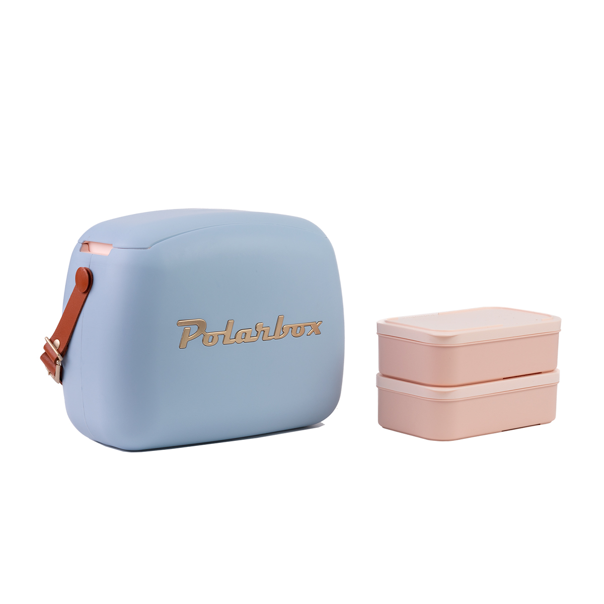 Mala T&eacute;rmica Polarbox Azul 6L Com 2 Caixas