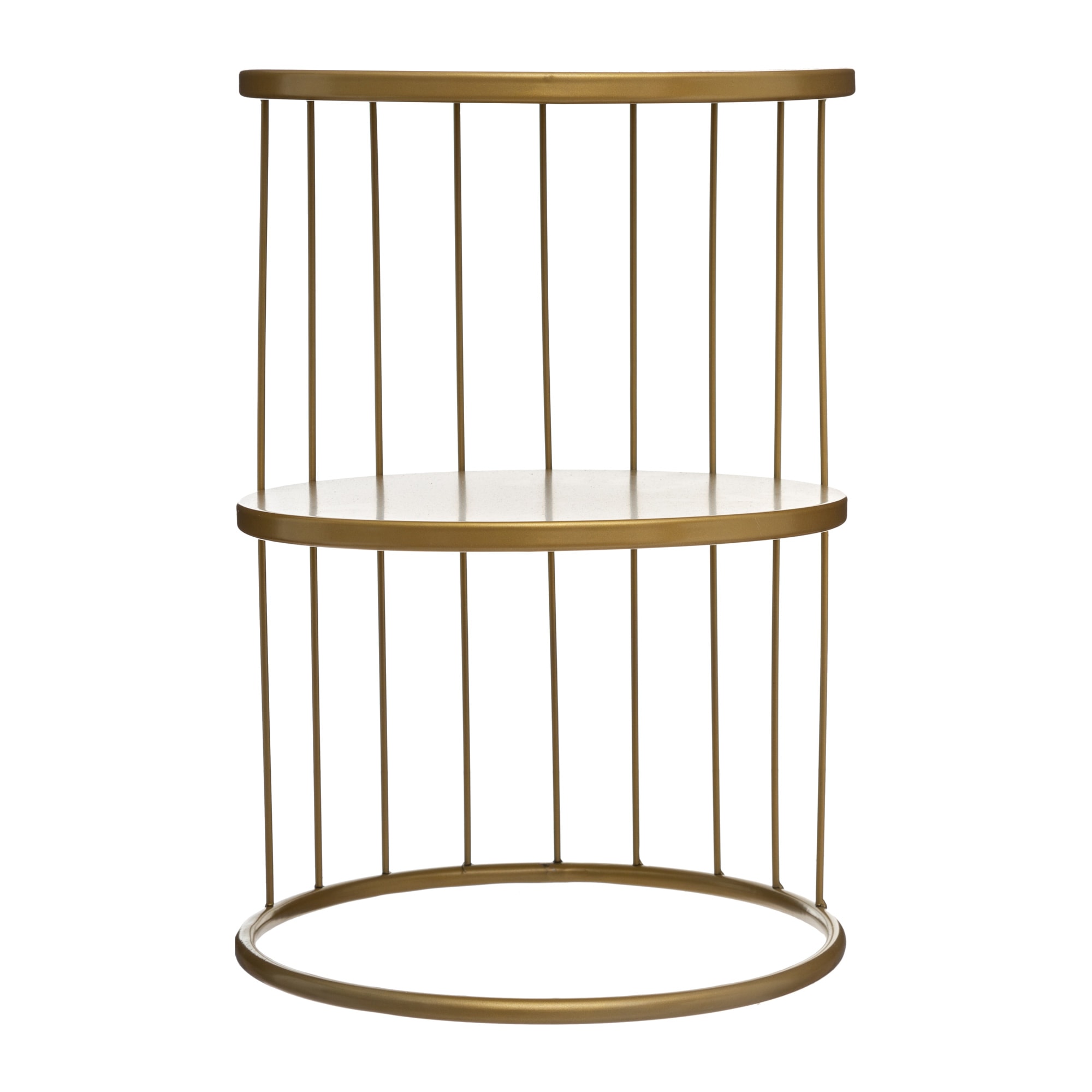 Mesa Auxiliar Kobu Dorada 36x52Cm 