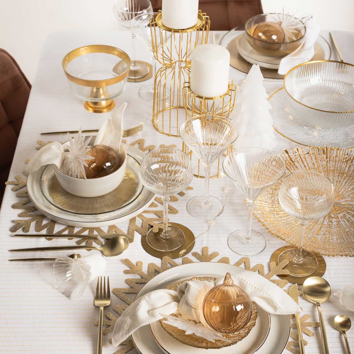 Juego De 4 Copas De Champan C/Rayas De Vidrio 32cl