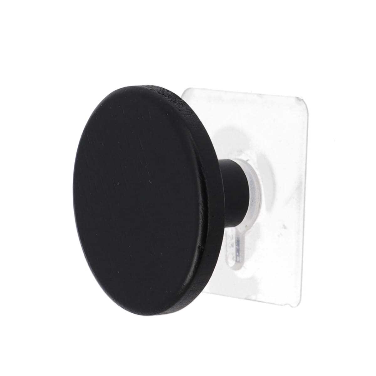 Perchero Baño Negro De Madera 6.5cm