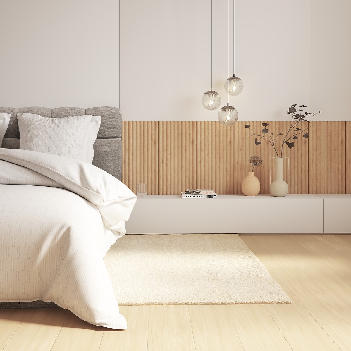 Juego de 2 paneles decorativos ALCOV beige 60x30
