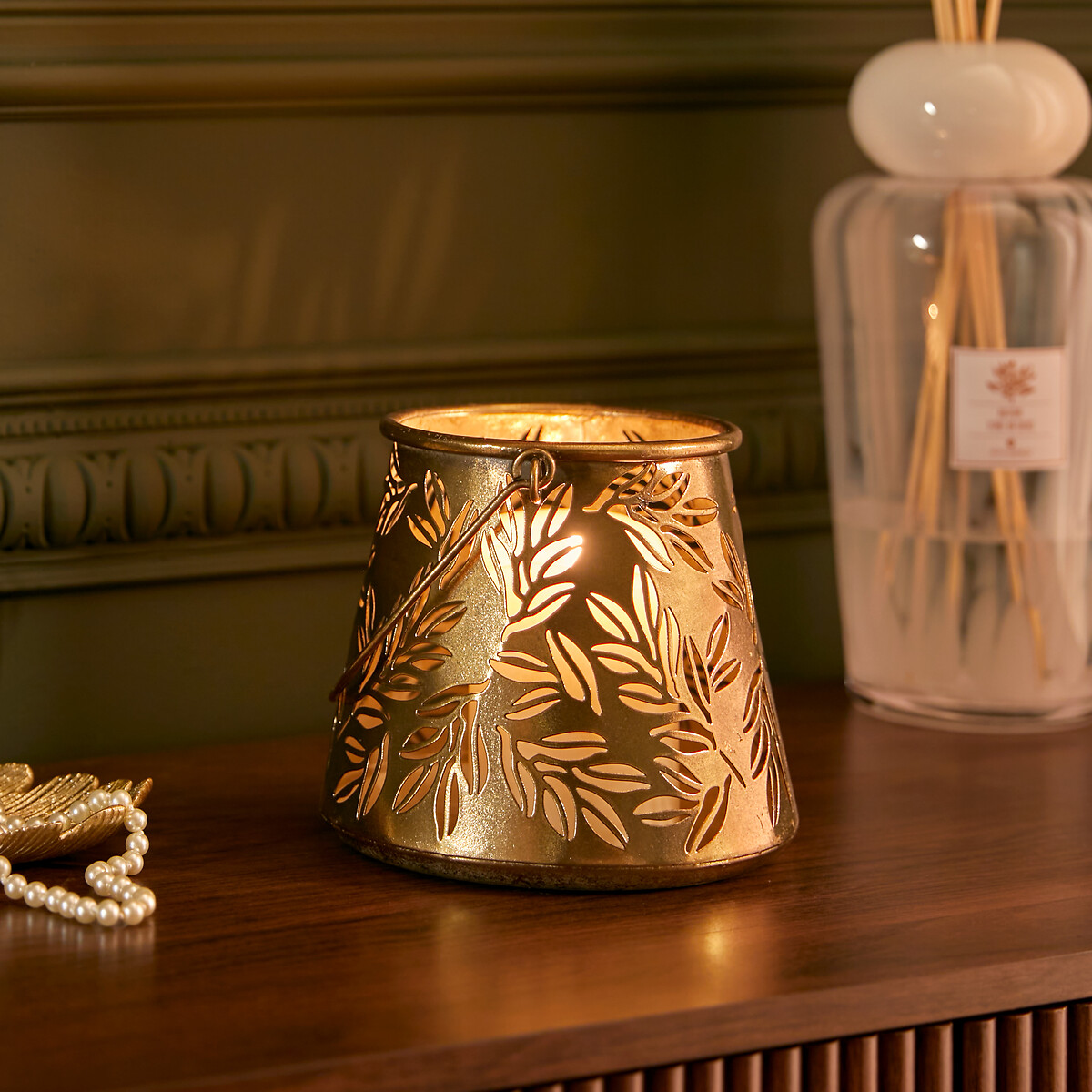 Farol BELLI dorado de metal 