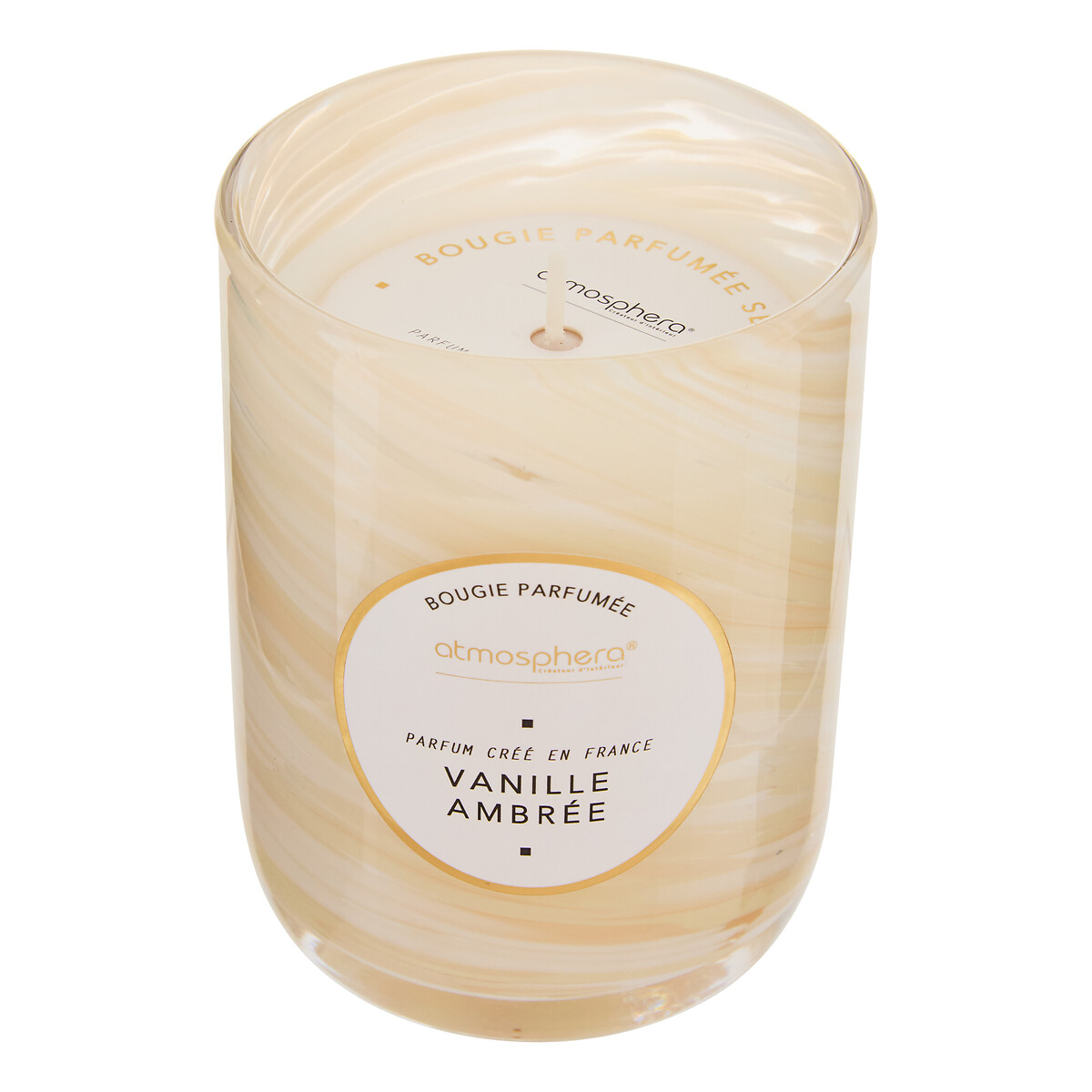 Vela perfumada en tarro de vidrio