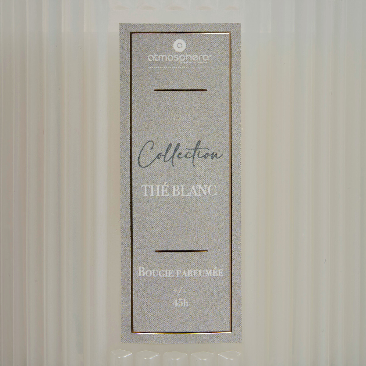 Vela perfumada vaso de vidrio COLLECTION th&eacute; blanc