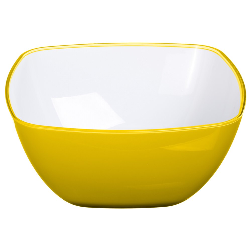 Cuenco Cuadrado Amarillo 14Cm