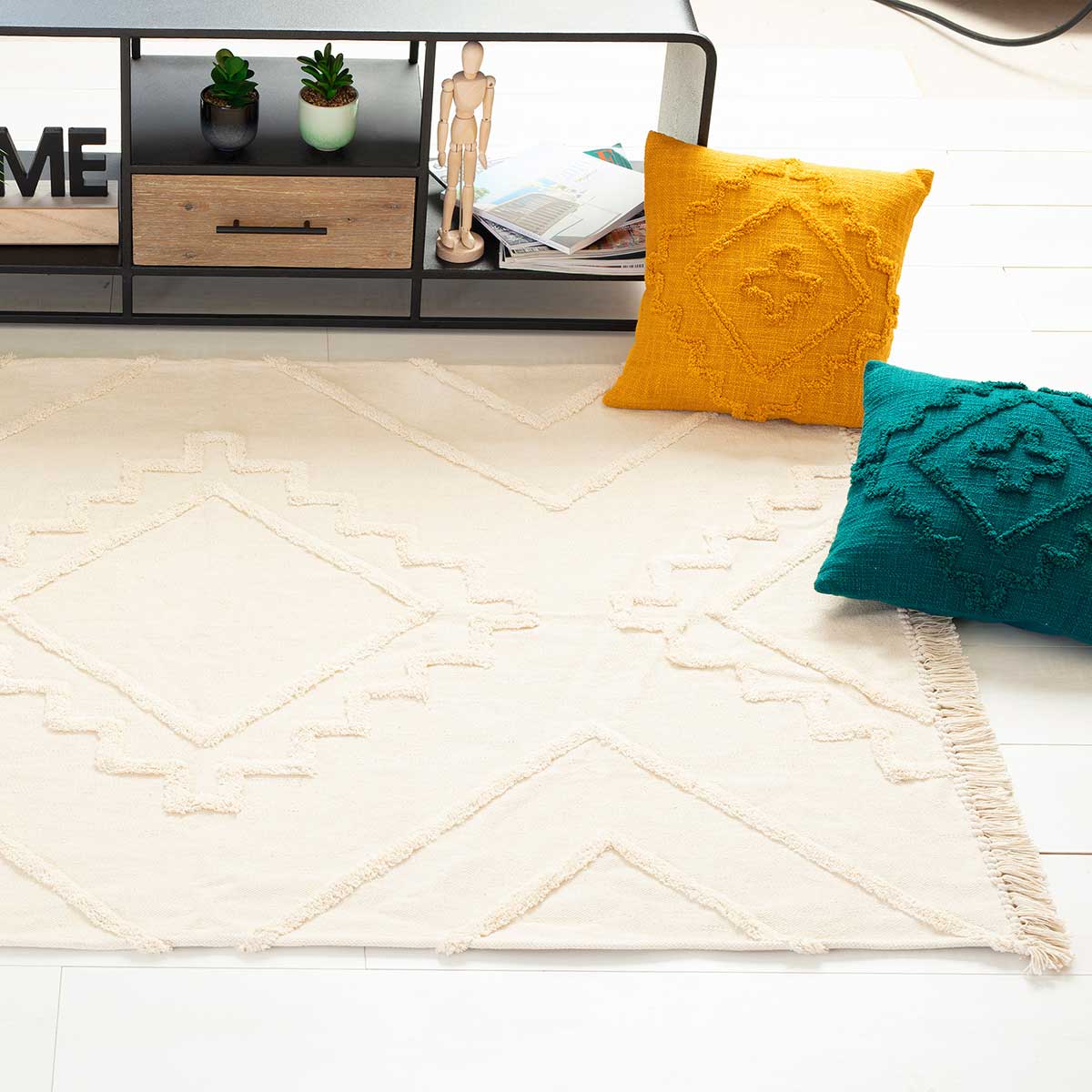 Alfombra Tuft Inca Marfil 120x170Cm