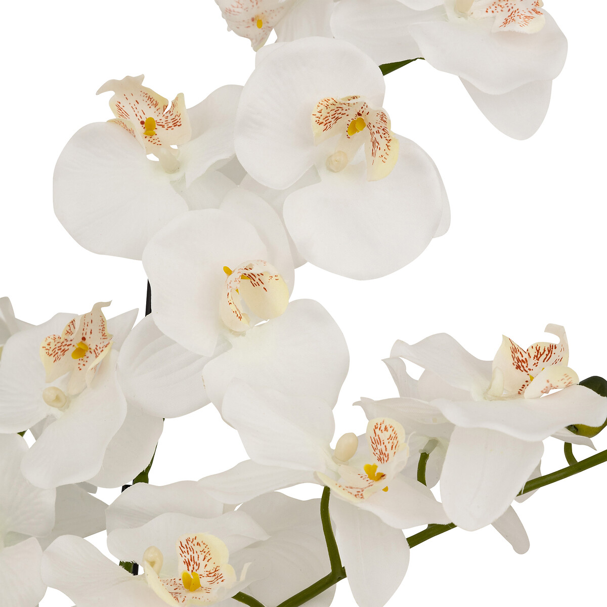 Maceta con orqu&iacute;dea artificial MICK blanca 80cm