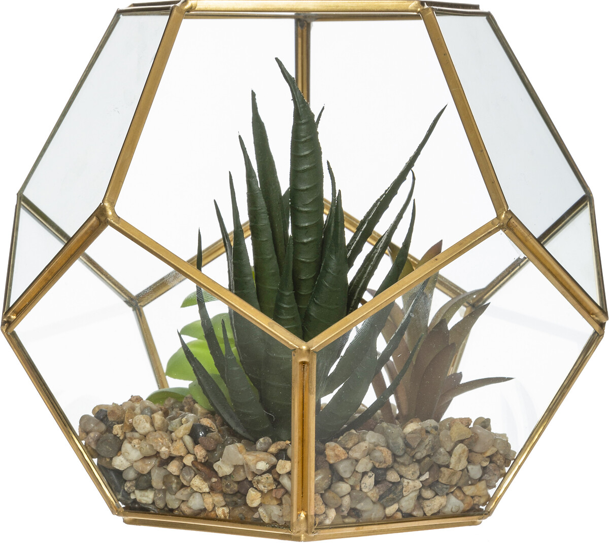 Terrario C/Flores Artif.16x14Cm